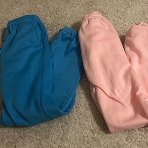 Women’s Blue and Pink Sweatpants